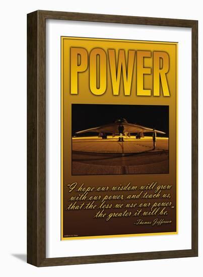 Power-null-Framed Art Print