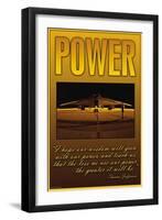 Power-null-Framed Art Print