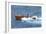 Powerboat on the Ocean-null-Framed Art Print