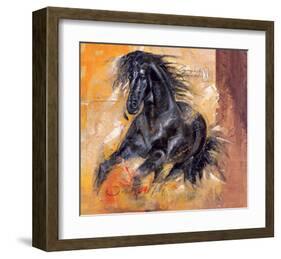 Powerful Arabian Beauty-Joadoor-Framed Art Print