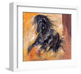 Powerful Arabian Beauty-Joadoor-Framed Art Print