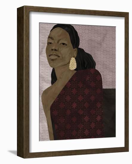 Powerful Couture - Glam-Aurora Bell-Framed Giclee Print