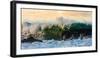 Powerful wave breaking off a beach, Hawaii-Mark A Johnson-Framed Photographic Print