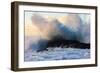 Powerful wave breaking off a beach, Hawaii-Mark A Johnson-Framed Photographic Print