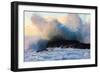 Powerful wave breaking off a beach, Hawaii-Mark A Johnson-Framed Photographic Print