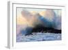 Powerful wave breaking off a beach, Hawaii-Mark A Johnson-Framed Photographic Print