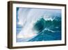 Powerful wave breaking off a beach, Hawaii-Mark A Johnson-Framed Photographic Print