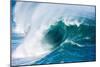 Powerful wave breaking off a beach, Hawaii-Mark A Johnson-Mounted Photographic Print