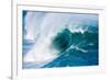 Powerful wave breaking off a beach, Hawaii-Mark A Johnson-Framed Photographic Print