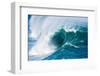 Powerful wave breaking off a beach, Hawaii-Mark A Johnson-Framed Photographic Print