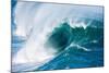 Powerful wave breaking off a beach, Hawaii-Mark A Johnson-Mounted Photographic Print