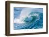 Powerful wave breaking off a beach, Hawaii-Mark A Johnson-Framed Photographic Print