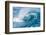 Powerful wave breaking off a beach, Hawaii-Mark A Johnson-Framed Photographic Print