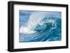 Powerful wave breaking off a beach, Hawaii-Mark A Johnson-Framed Photographic Print