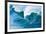 Powerful wave breaking off a beach, Hawaii-Mark A Johnson-Framed Photographic Print