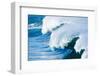 Powerful wave breaking off a beach, Hawaii-Mark A Johnson-Framed Photographic Print