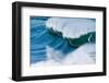 Powerful wave breaking off a beach, Hawaii-Mark A Johnson-Framed Photographic Print