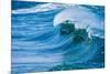 Powerful wave breaking off a beach, Hawaii-Mark A Johnson-Mounted Photographic Print