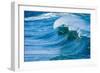 Powerful wave breaking off a beach, Hawaii-Mark A Johnson-Framed Photographic Print