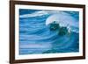 Powerful wave breaking off a beach, Hawaii-Mark A Johnson-Framed Photographic Print