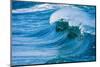 Powerful wave breaking off a beach, Hawaii-Mark A Johnson-Mounted Photographic Print