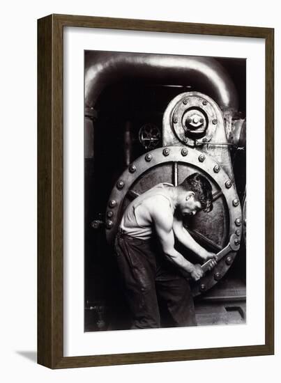 Powerhouse Mechanic, C.1924; 1930S-Lewis Wickes Hine-Framed Giclee Print