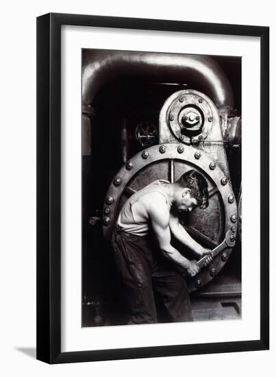 Powerhouse Mechanic, C.1924; 1930S-Lewis Wickes Hine-Framed Giclee Print