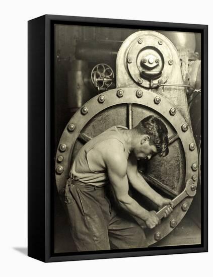 Powerhouse Mechanic, C.1924-Lewis Wickes Hine-Framed Stretched Canvas
