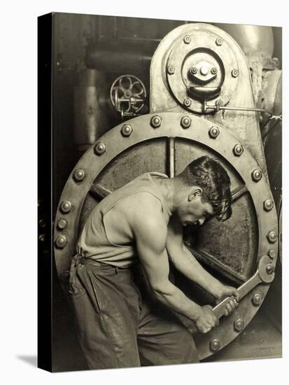 Powerhouse Mechanic, C.1924-Lewis Wickes Hine-Stretched Canvas