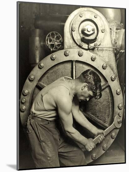 Powerhouse Mechanic, C.1924-Lewis Wickes Hine-Mounted Photographic Print