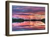 Powerline Sunrise-Robert Goldwitz-Framed Photographic Print