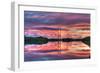 Powerline Sunrise-Robert Goldwitz-Framed Photographic Print