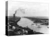 Powerplant on Savannah River-null-Stretched Canvas