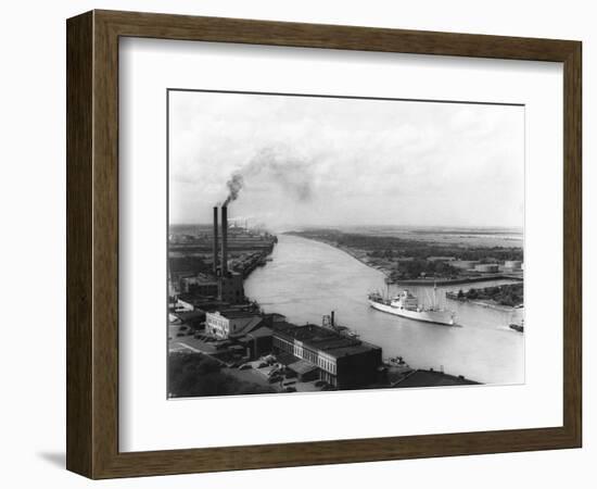 Powerplant on Savannah River-null-Framed Photographic Print