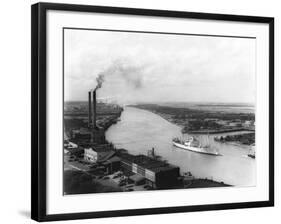 Powerplant on Savannah River-null-Framed Photographic Print