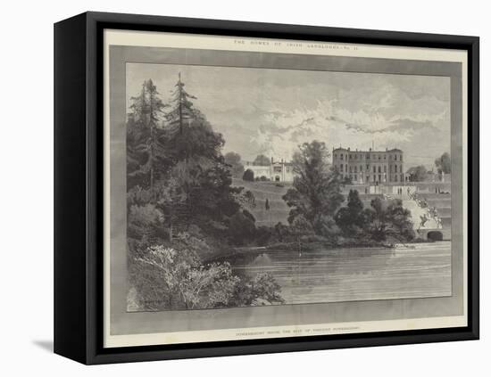 Powerscourt House, the Seat of Viscount Powerscourt-Charles Auguste Loye-Framed Stretched Canvas