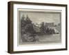 Powerscourt House, the Seat of Viscount Powerscourt-Charles Auguste Loye-Framed Giclee Print