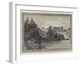 Powerscourt House, the Seat of Viscount Powerscourt-Charles Auguste Loye-Framed Giclee Print