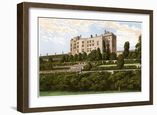 Powis Castle, Powys, Wales, Home of the Earl of Powys, C1880-Benjamin Fawcett-Framed Giclee Print