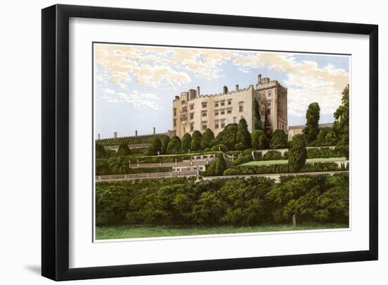 Powis Castle, Powys, Wales, Home of the Earl of Powys, C1880-Benjamin Fawcett-Framed Giclee Print