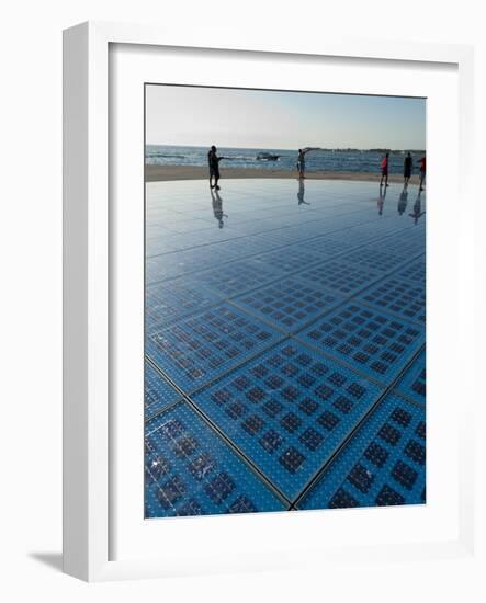 Pozdrav Zuncu (Sun Salutation) Monument by Architect Nikola Basic, Zadar, Zadar County, Dalmatia Re-Emanuele Ciccomartino-Framed Photographic Print