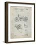 PP10 Antique Grid Parchment-Borders Cole-Framed Giclee Print