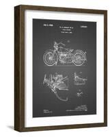 PP10 Black Grid-Borders Cole-Framed Giclee Print