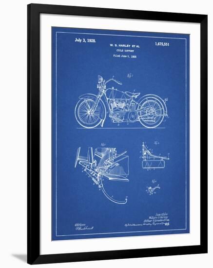 PP10 Blueprint-Borders Cole-Framed Giclee Print