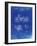 PP10 Faded Blueprint-Borders Cole-Framed Giclee Print