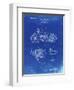 PP10 Faded Blueprint-Borders Cole-Framed Giclee Print