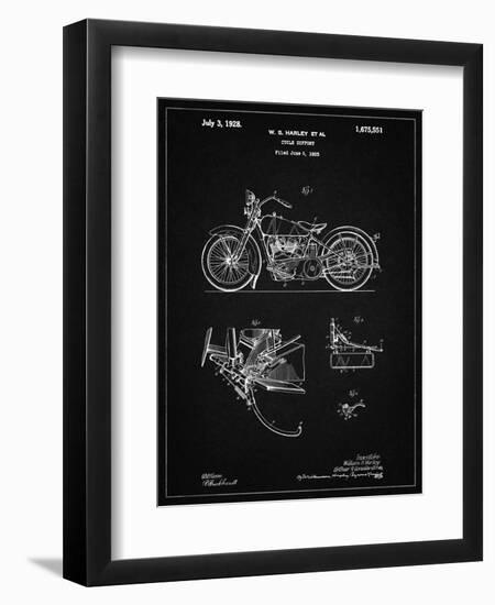 PP10 Vintage Black-Borders Cole-Framed Giclee Print