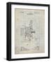 PP1000-Antique Grid Parchment Projecting Kinetoscope Patent Poster-Cole Borders-Framed Giclee Print