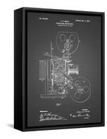 PP1000-Black Grid Projecting Kinetoscope Patent Poster-Cole Borders-Framed Stretched Canvas