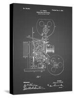 PP1000-Black Grid Projecting Kinetoscope Patent Poster-Cole Borders-Stretched Canvas
